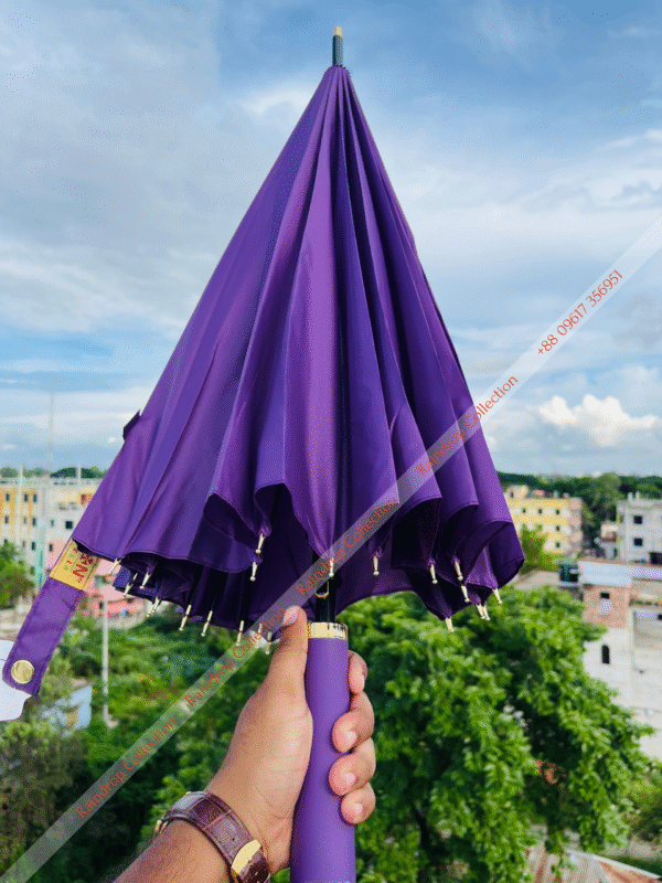 (Purple) ২৪ শিকের প্রিমিয়াম ছাতা - Image 3