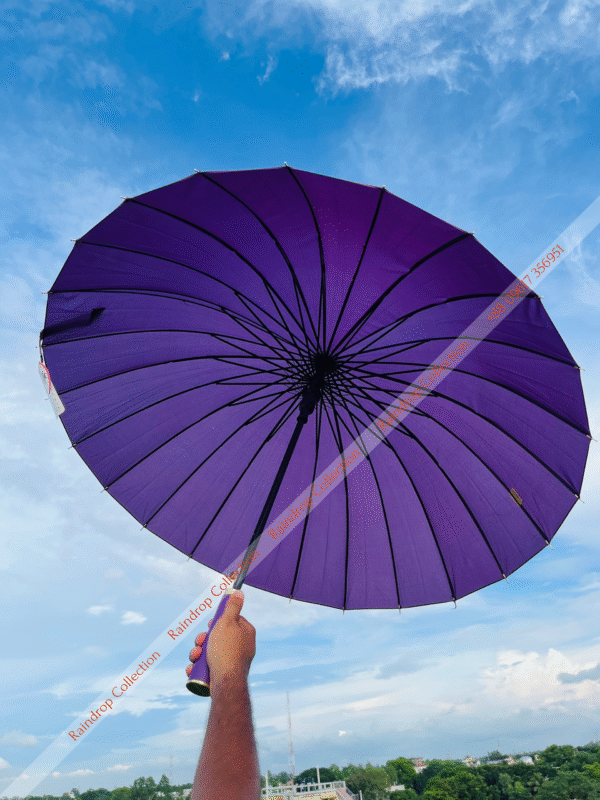(Purple) ২৪ শিকের প্রিমিয়াম ছাতা - Image 1