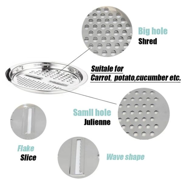 3 in 1 Vegetable Cutter With Drain Basket - Image 5