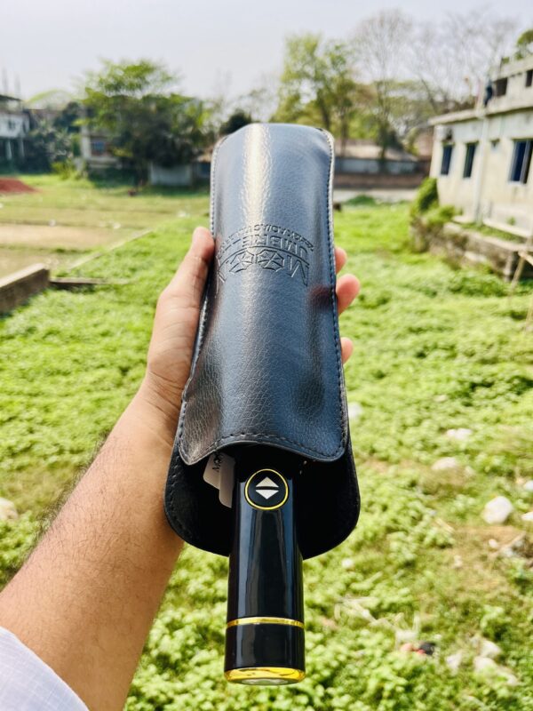 Premium 12 Ribs Umbrella with night Light and PU leather Cover - লাইট সহ প্রিমিয়াম ১২ শিকের ছাতা - Image 1