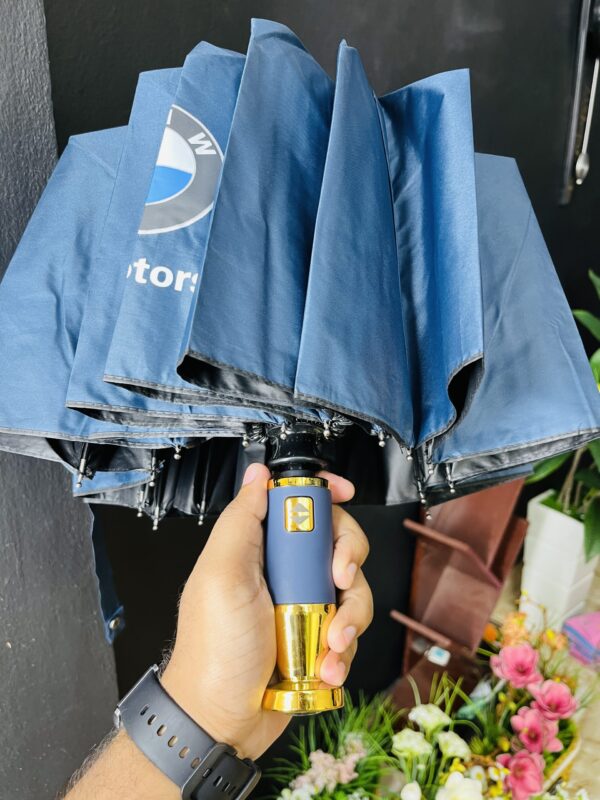 32 Ribs BMW (Blue) Premium Umbrella- ৩২ শিকের বি এম ডাব্লিও ছাতা (নীল) - Image 5