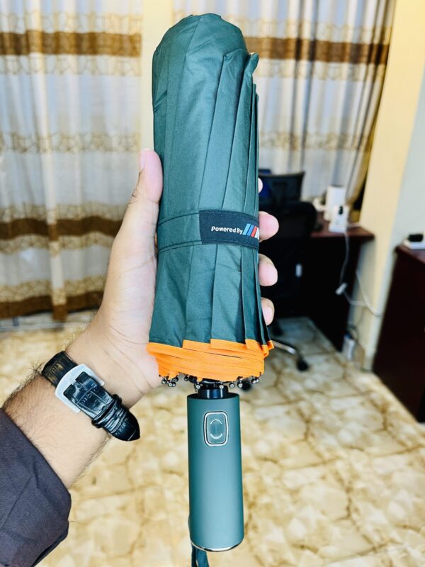 (Olive) Premium Umbrella- 12 Ribs 24 Channel-No BMW Logo - Image 1
