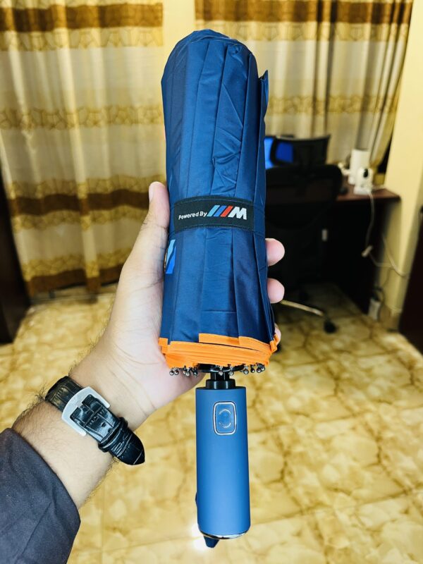(Blue) Premium Umbrella- 12 Ribs 24 Channel-No BMW Logo - Image 1