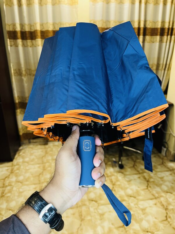 (Blue) Premium Umbrella- 12 Ribs 24 Channel-No BMW Logo - Image 3