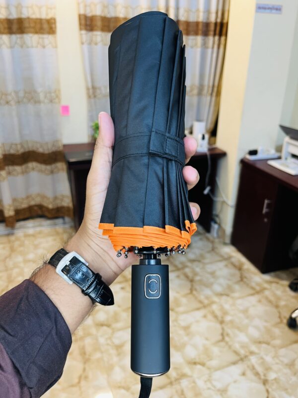 (Black) Premium Umbrella-12 Ribs 24 Channel-No BMW Logo - Image 1