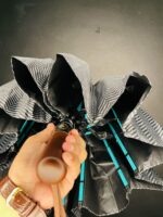 Premium Wooden Finishing Plastic handle Umbrella 12 Ribs 36 Bones Umbrella - Image 3