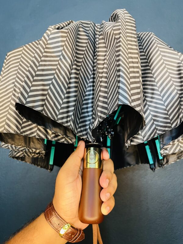 Premium Wooden Finishing Plastic handle Umbrella 12 Ribs 36 Bones Umbrella - Image 1