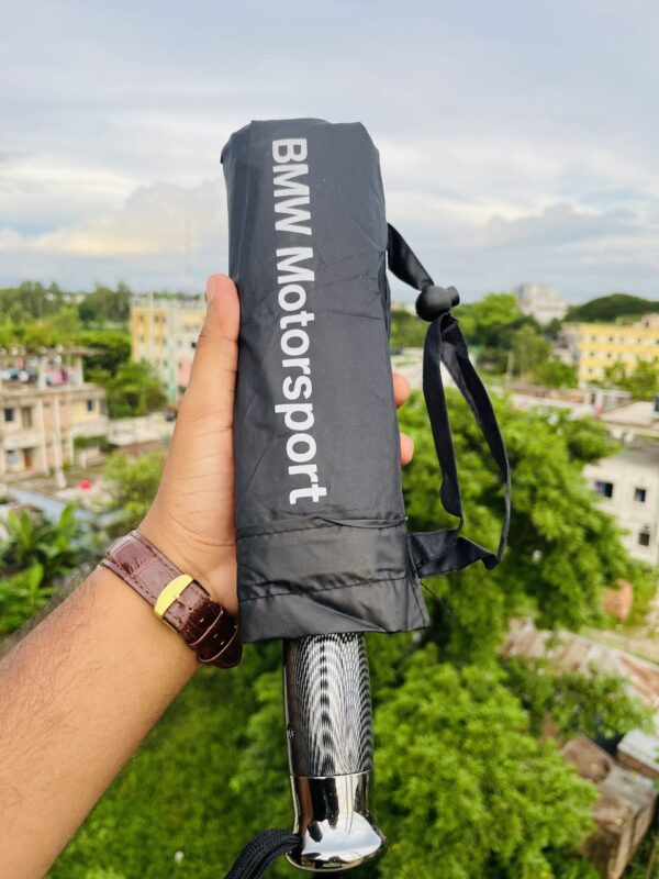 (Black) BMW Premium Umbrella 16 Ribs- Spot Handle - Image 1